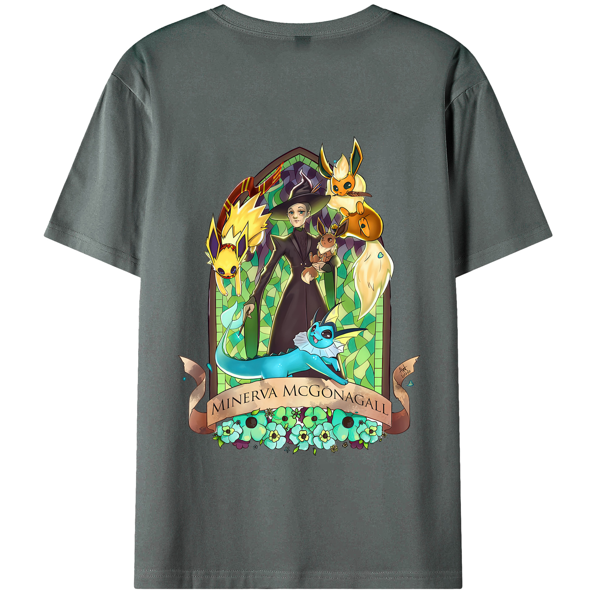 （画像用） Harry Potter ハリー・ポッターシリーズ 綿100％半袖Tシャツ（背面プリント）